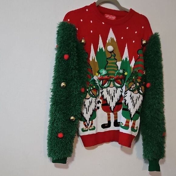 Festive Red and Green Christmas Sweater - Picture 1 of 6